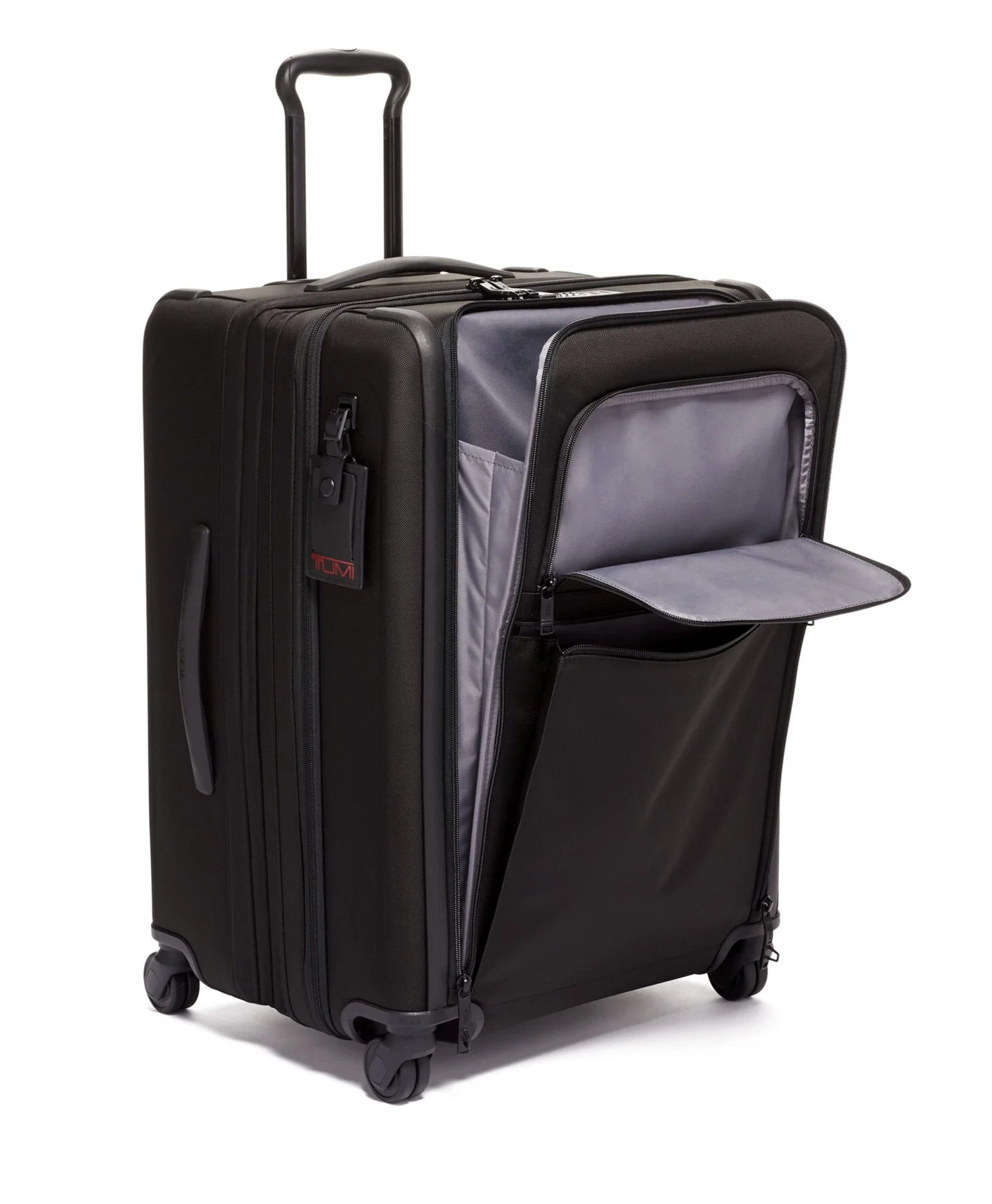 TUMI Alpha Short Trip Expandable 4 Wheeled Packing Case - Black - Image 3