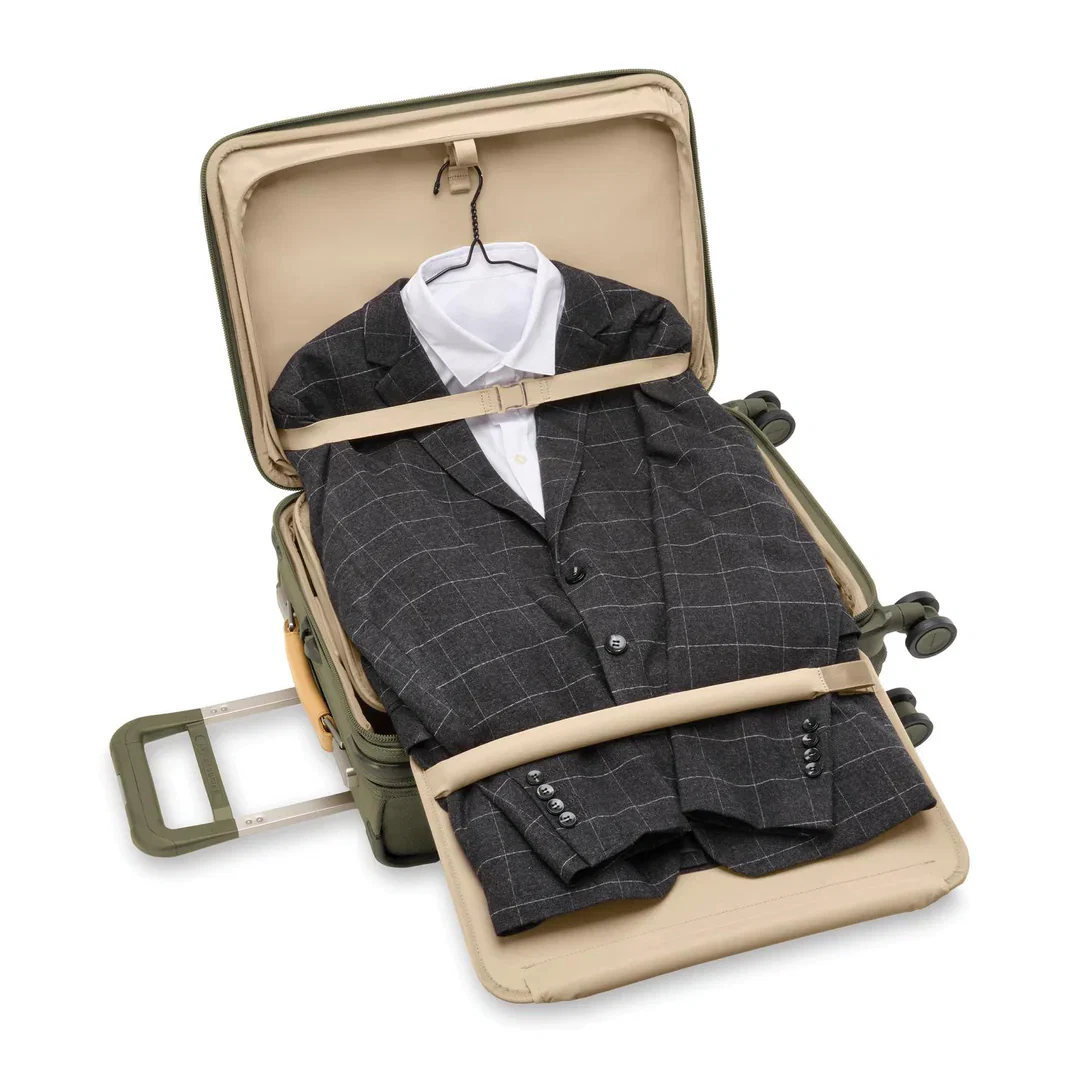 Briggs & Riley Baseline Essential 22" Carry-On Expandable Spinner - Olive - Image 13
