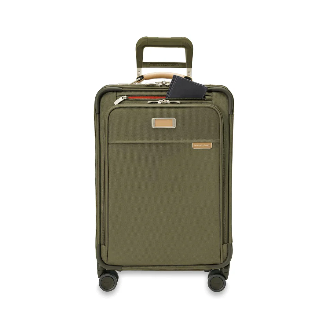 Briggs & Riley Baseline Essential 22" Carry-On Expandable Spinner - Olive - Image 3