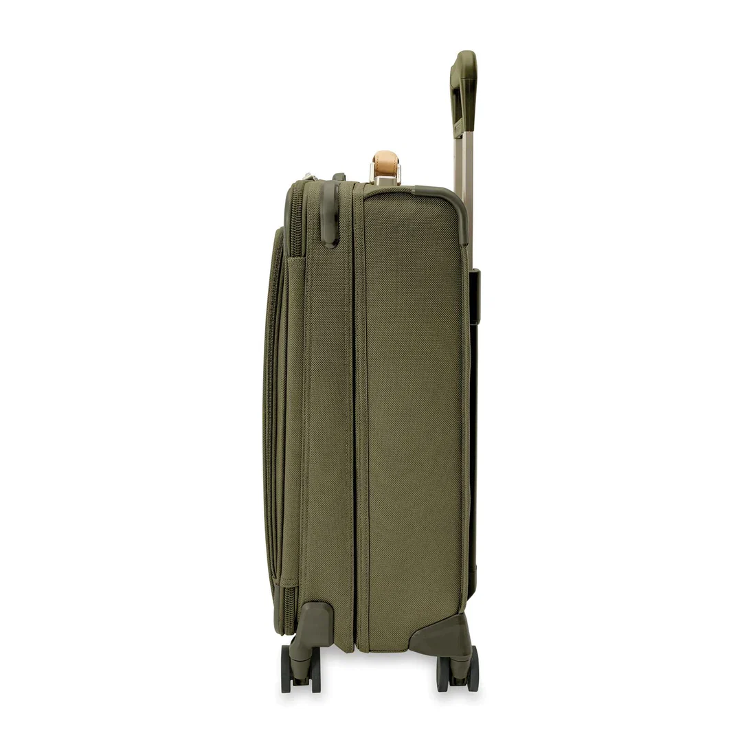 Briggs & Riley Baseline Essential 22" Carry-On Expandable Spinner - Olive - Image 5