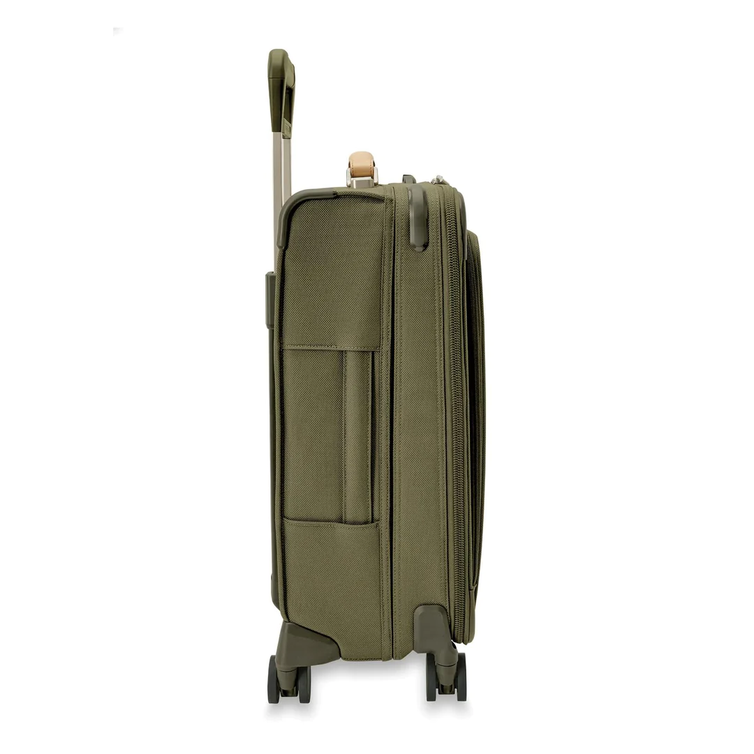 Briggs & Riley Baseline Essential 22" Carry-On Expandable Spinner - Olive - Image 7