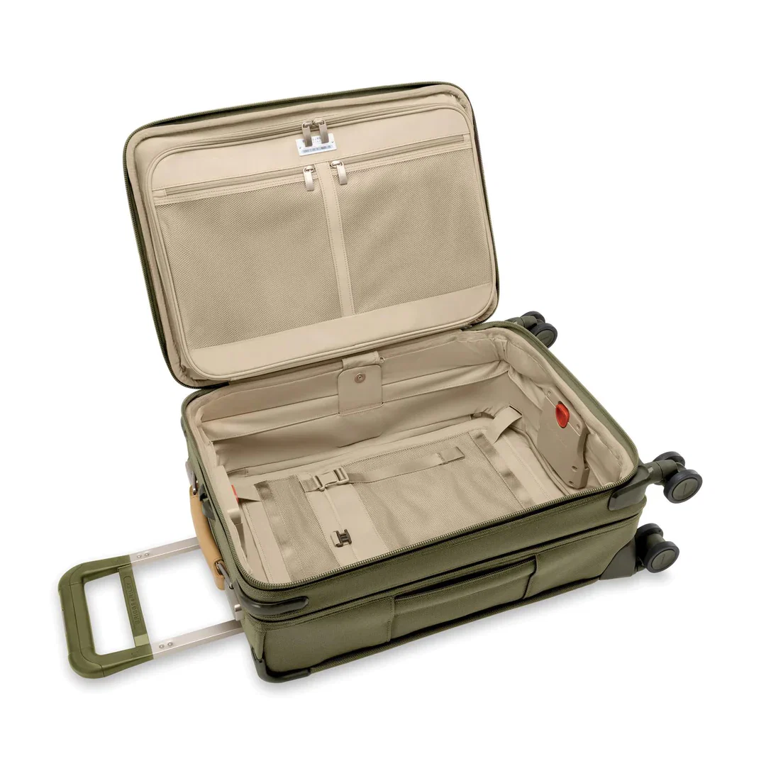 Briggs & Riley Baseline Essential 22" Carry-On Expandable Spinner - Olive - Image 9
