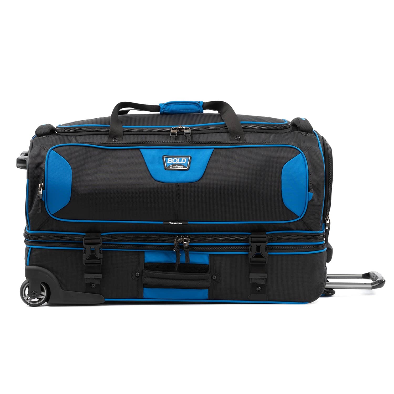 Travelpro  Bold 30" Drop-Bottom Expandable Rolling Duffel - Blue/Black - Image 4