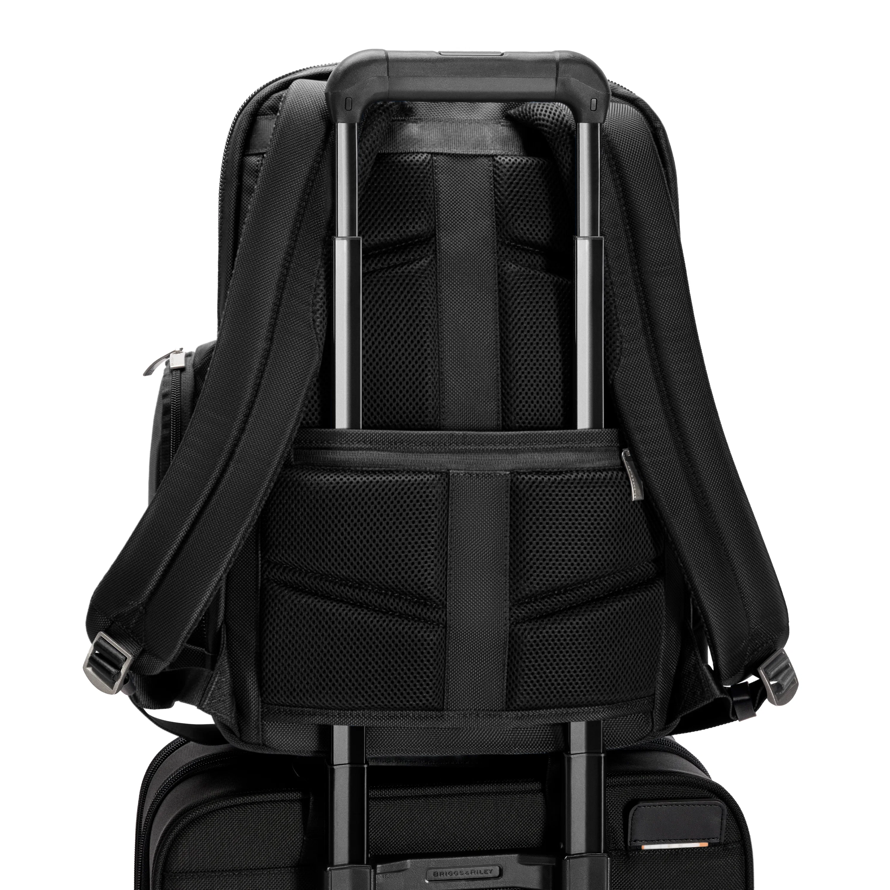 Briggs & Riley @Work Medium Widemouth Backpack - Black - Image 5