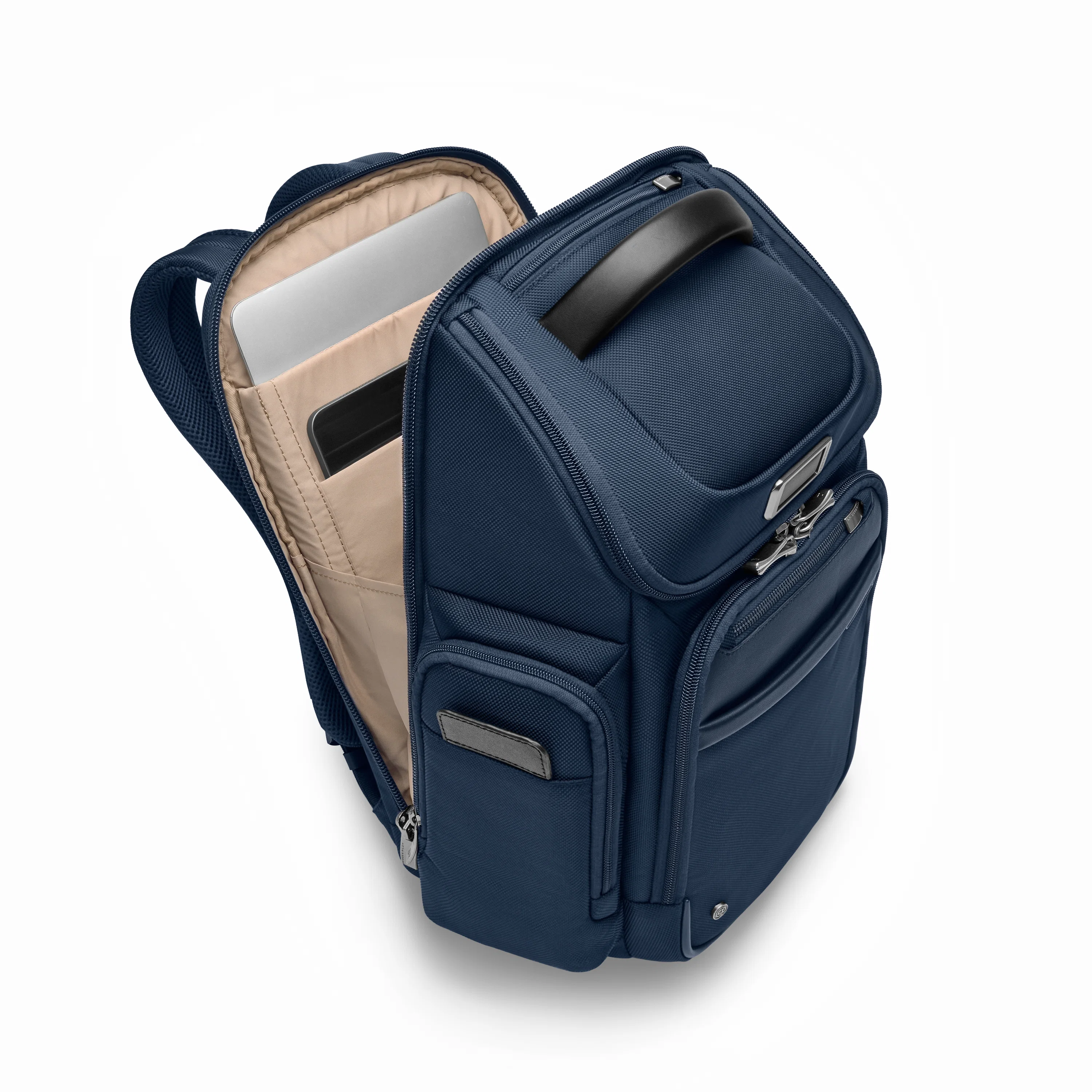 Briggs & Riley @Work Medium Widemouth Backpack - Navy - Image 3
