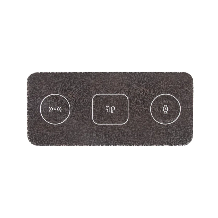 Brouk & Co. Ace 3 in 1 Portable Wireless Fast Charging Pad - Black - Image 7