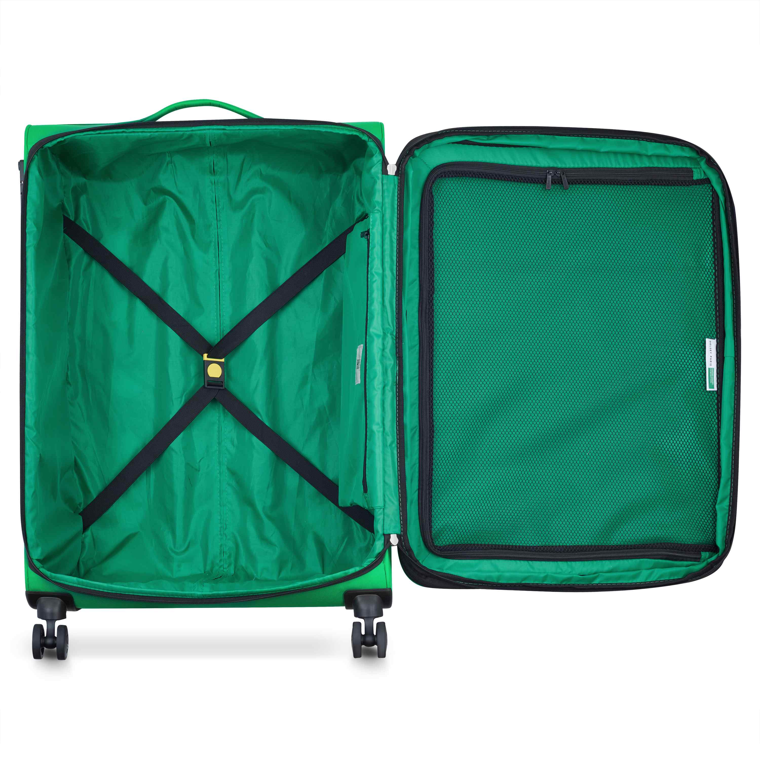 Delsey United Colors of Benetton Softside Color Block Large Spinner - Green - Image 4