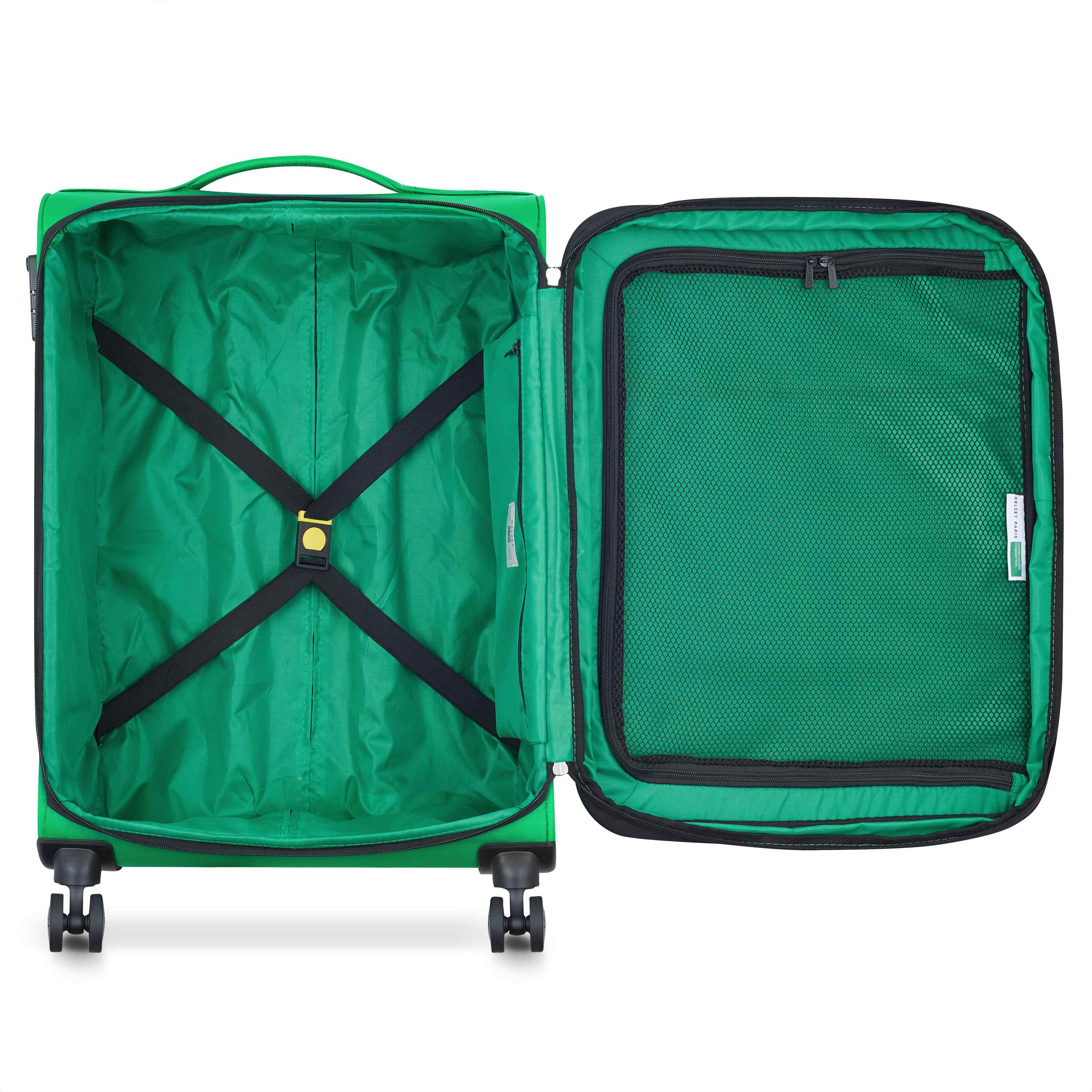 Delsey United Colors of Benetton Softside Color Block Medium Spinner - Green - Image 3