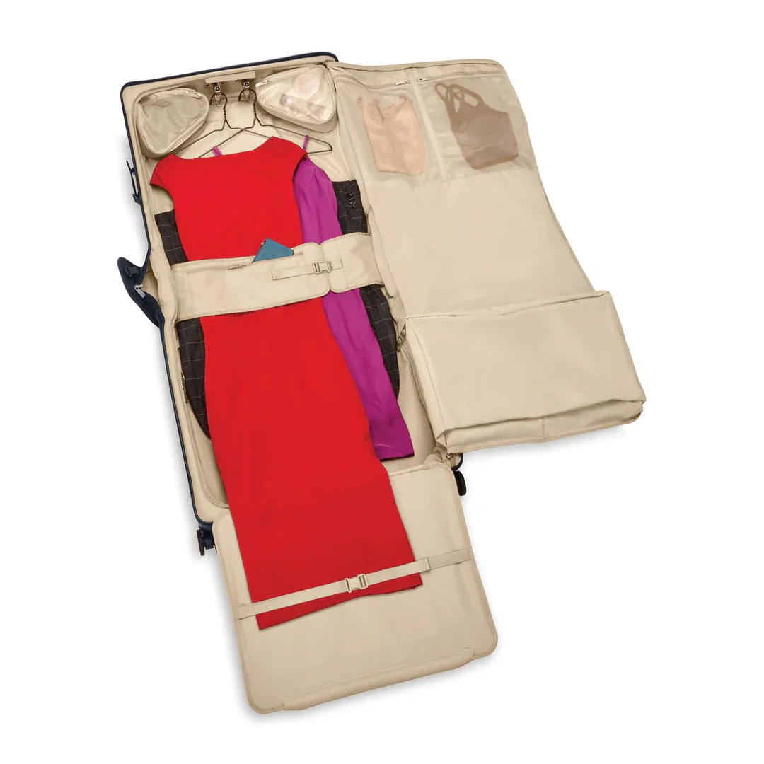 Briggs & Riley Baseline Deluxe Wardrobe Garment Bag Spinner - Navy - Image 12