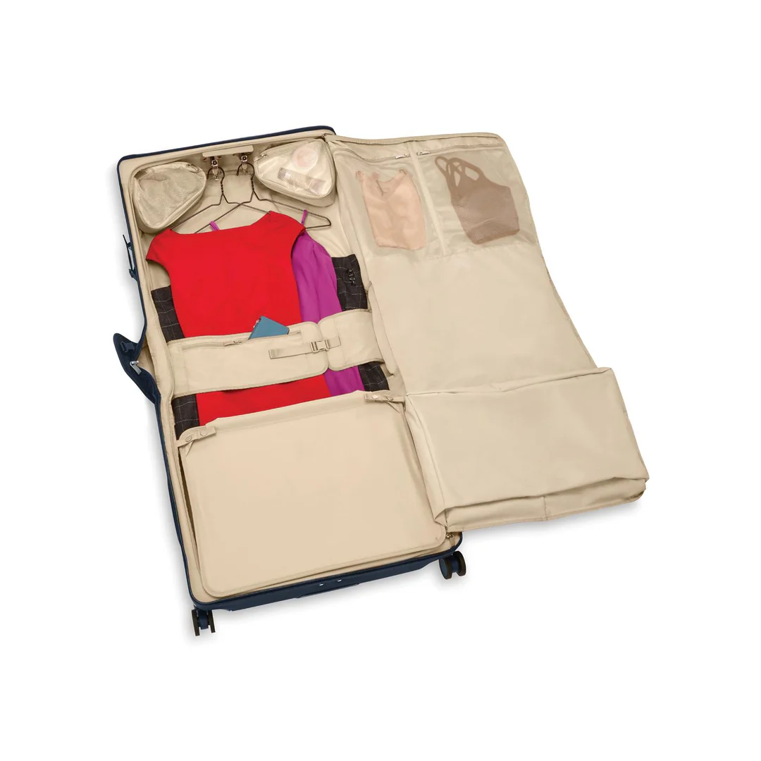 Briggs & Riley Baseline Deluxe Wardrobe Garment Bag Spinner - Navy - Image 13