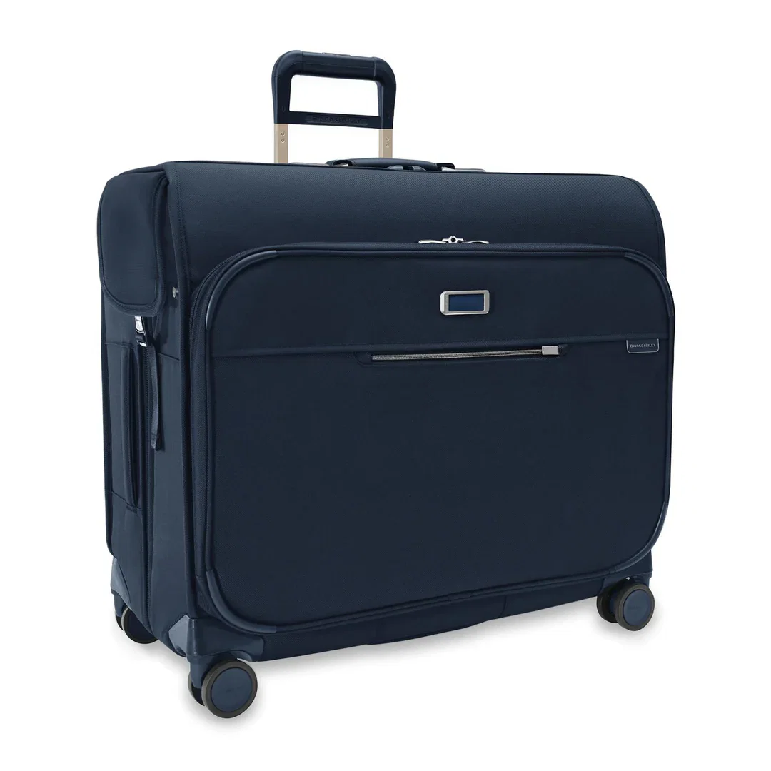 Briggs & Riley Baseline Deluxe Wardrobe Garment Bag Spinner - Navy - Image 6