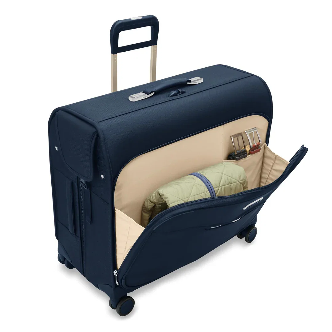 Briggs & Riley Baseline Deluxe Wardrobe Garment Bag Spinner - Navy - Image 9
