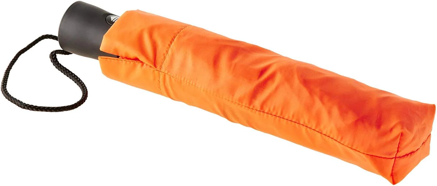 Lewis N. Clark Travel Automatic Umbrella Windproof & Water Repellent Fabric - Orange - Image 3