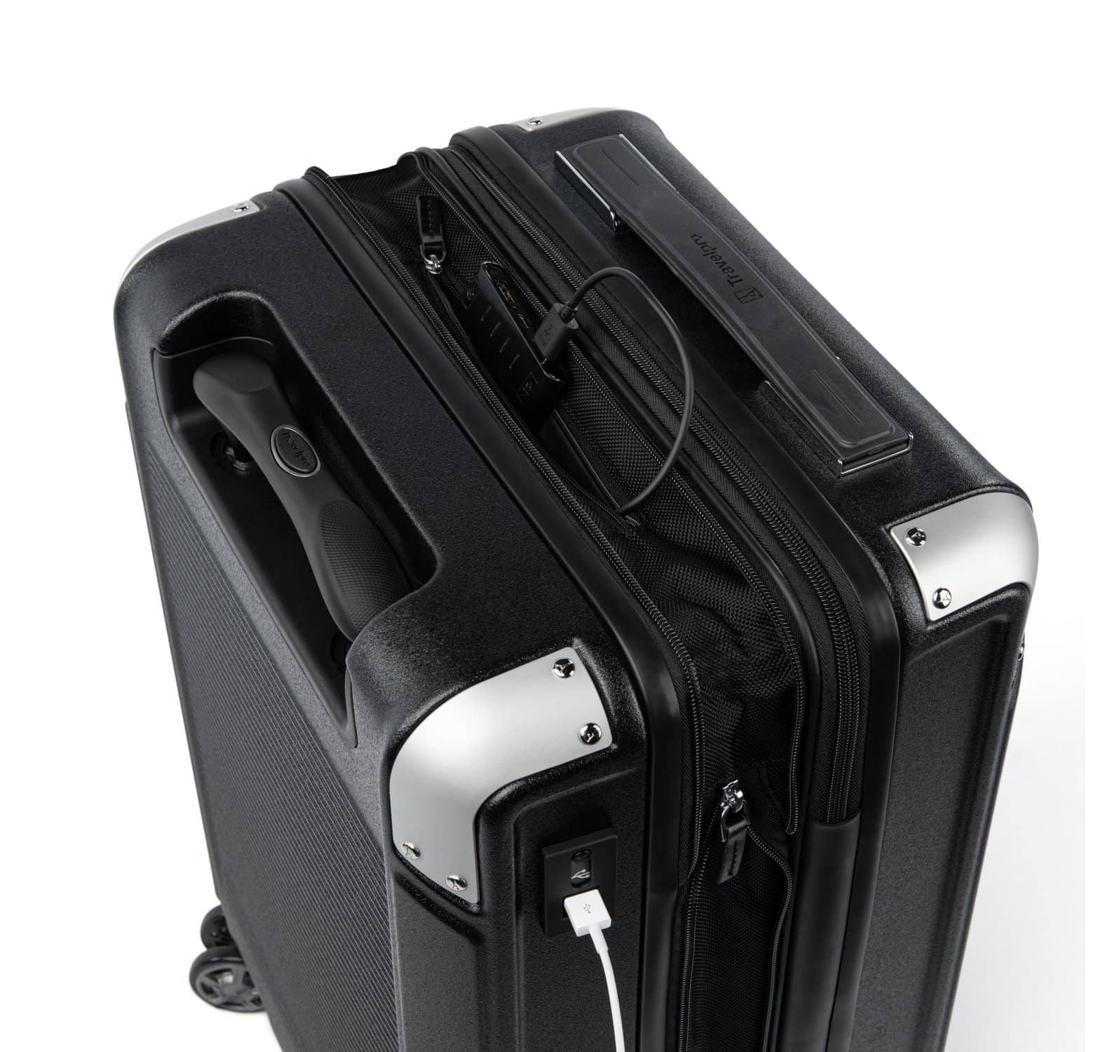 Travelpro Platinum Elite Carry-On Expandable Hardside Spinner - Shadow Black - Image 7