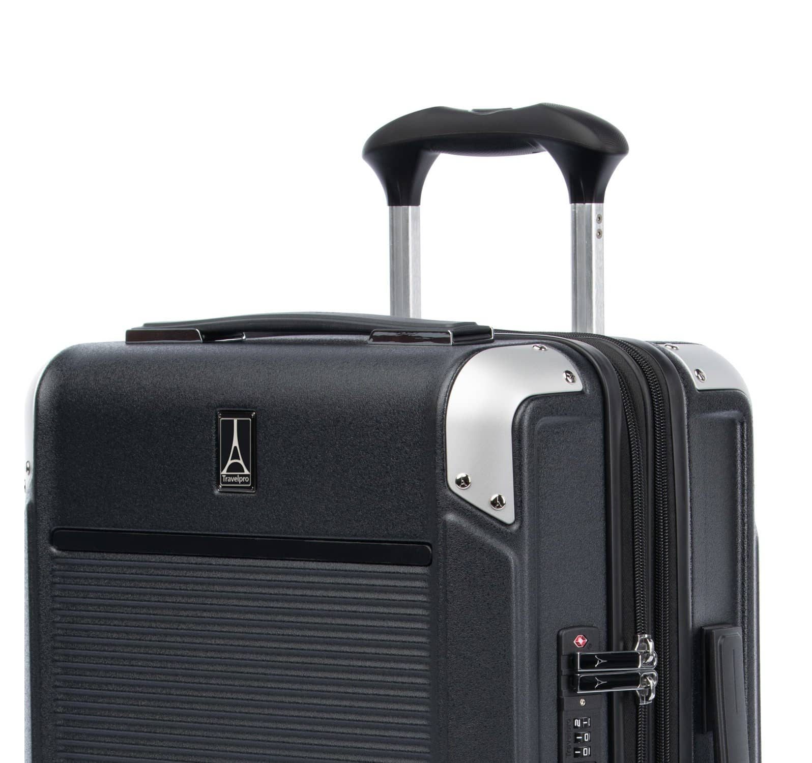Travelpro Platinum Elite Carry-On Expandable Hardside Spinner - Shadow Black - Image 9
