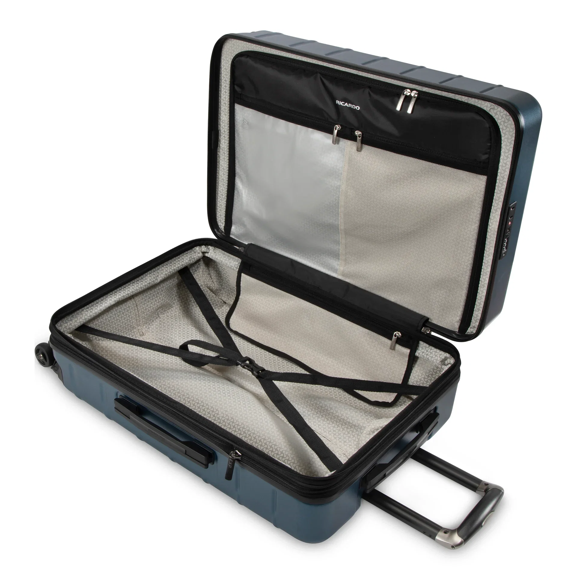 Ricardo Beverly Hills Cambria Hardside Medium Check-In Expandable Spinner - Blue Pearl - Image 5