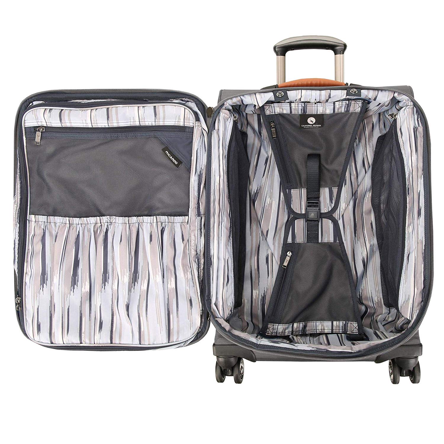Ricardo Beverly Hills San Marcos 21" Spinner Carry On - Grey - Image 3