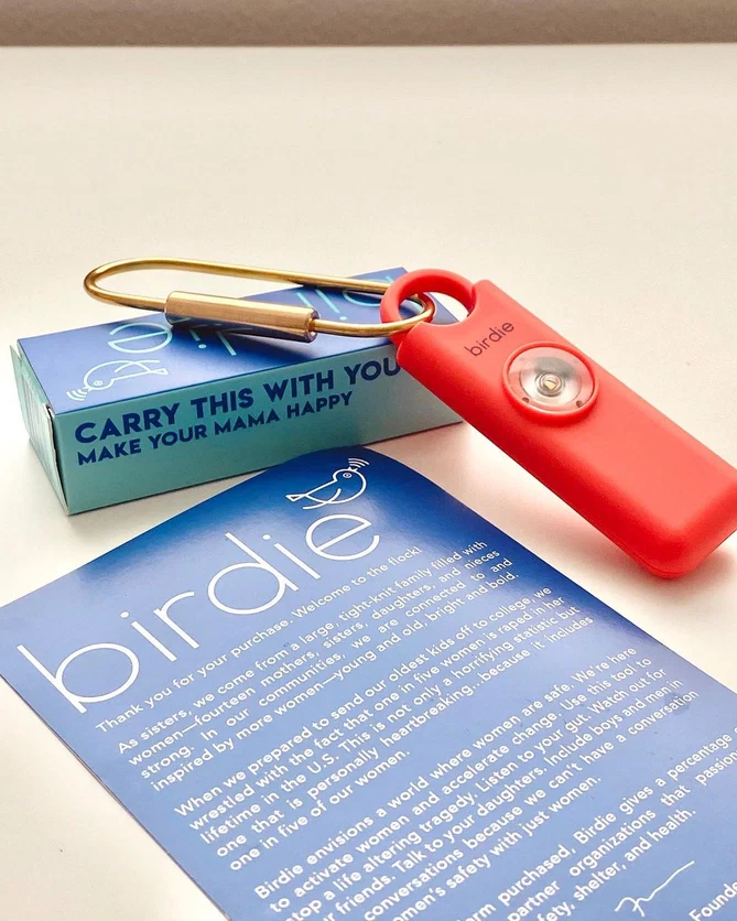 She's Birdie 3.0 Rechargeable Personal Safety Alarm - Coral - Image 3
