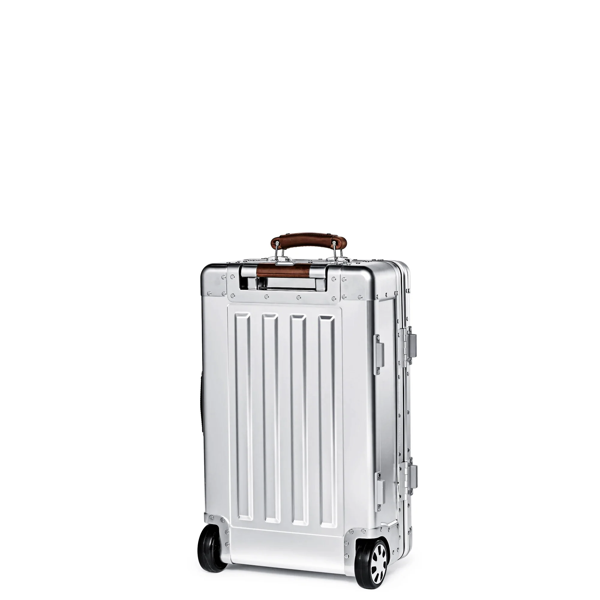 Sterling Pacific 35L Aluminum Carry On 2 Wheel Cabin Travel Case - Silver - Image 8