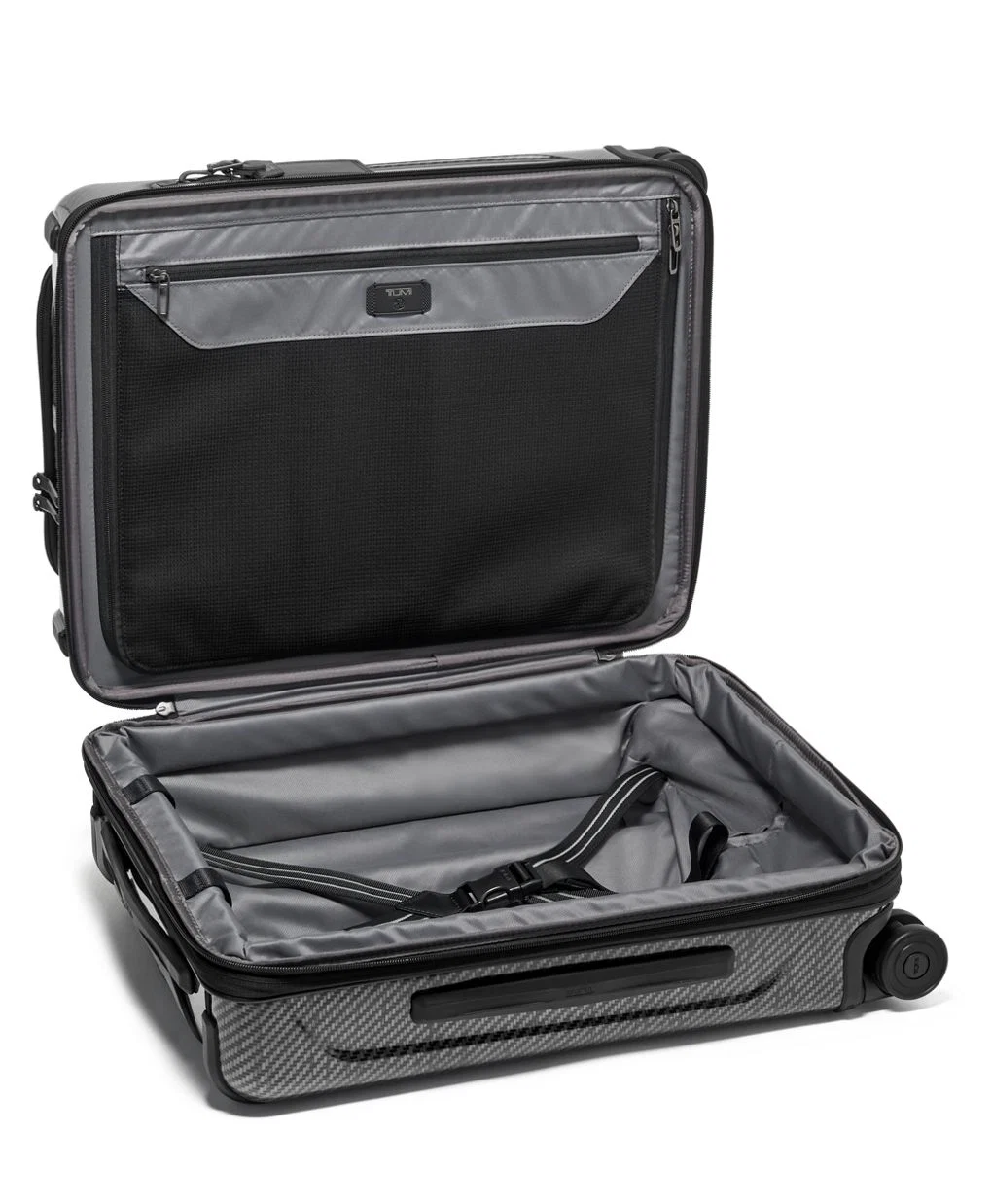TUMI Tegra-Lite Continental Front Pocket Expandable 4 Wheeled Carry-On - Black Graphite - Image 5