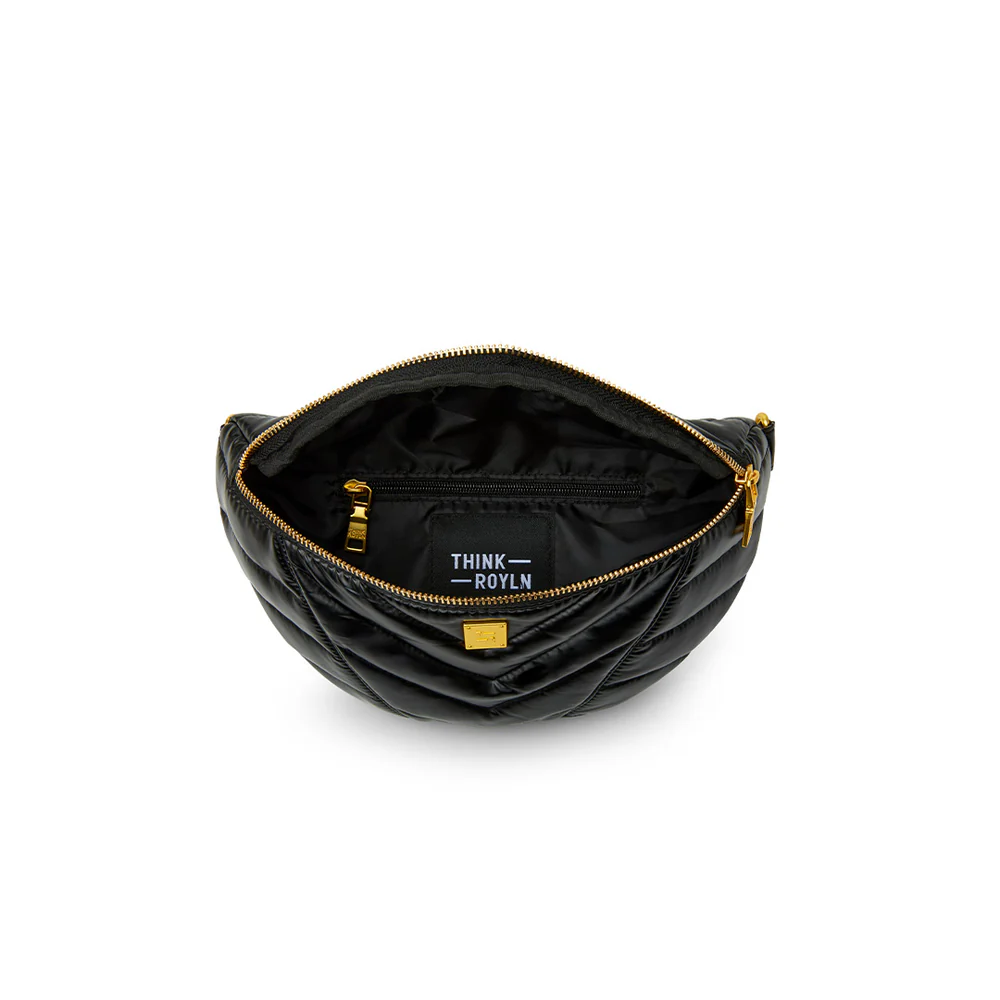 Think Royln Little Runaway Crossbody/Fanny Pack - Pearl Black/Gold - Image 3