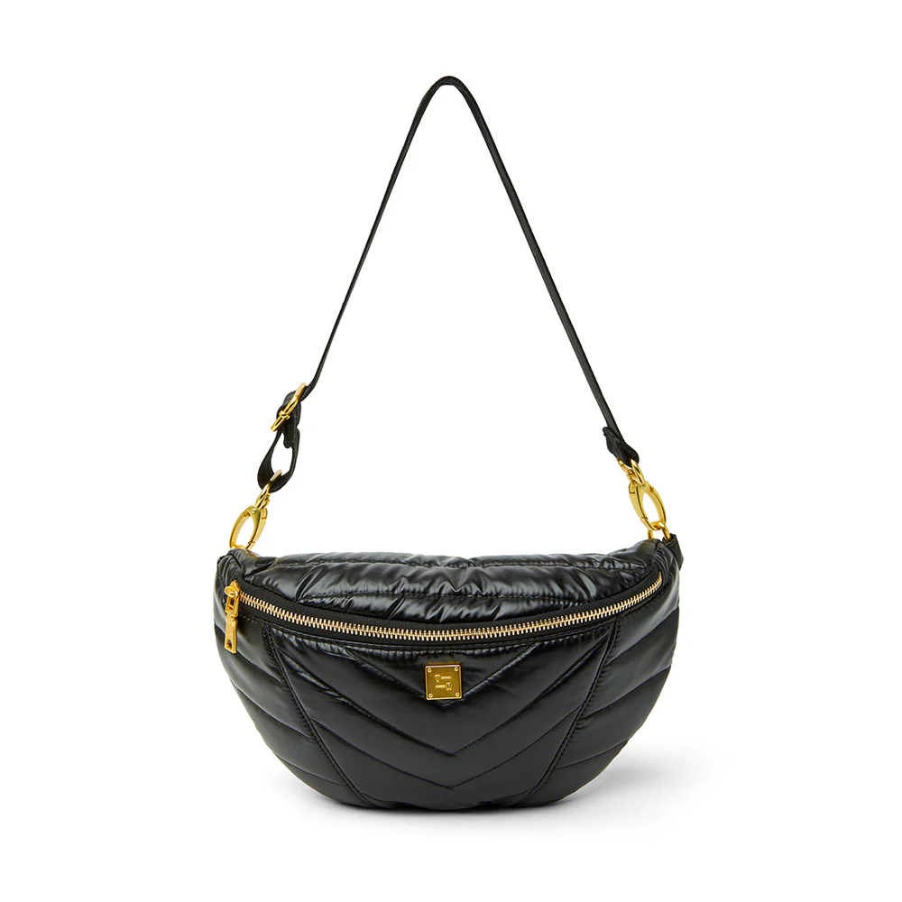Think Royln Little Runaway Crossbody/Fanny Pack - Pearl Black/Gold - Image 5