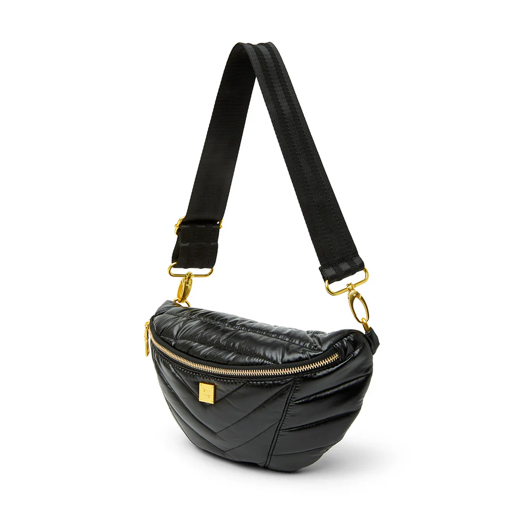 Think Royln Little Runaway Crossbody/Fanny Pack - Pearl Black/Gold - Image 6