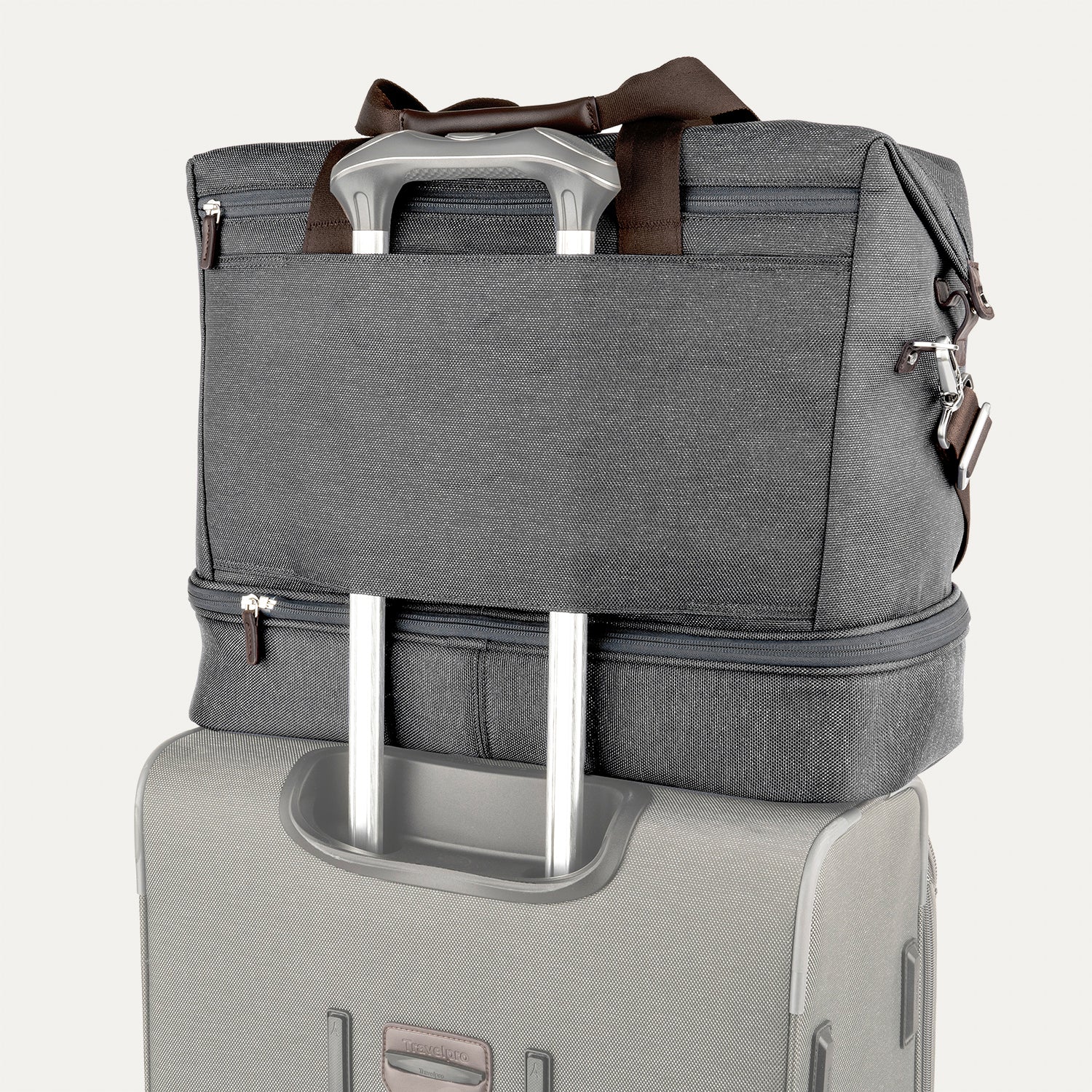 Travelpro Platinum Elite Drop-Bottom Weekender - Vintage Grey - Image 7