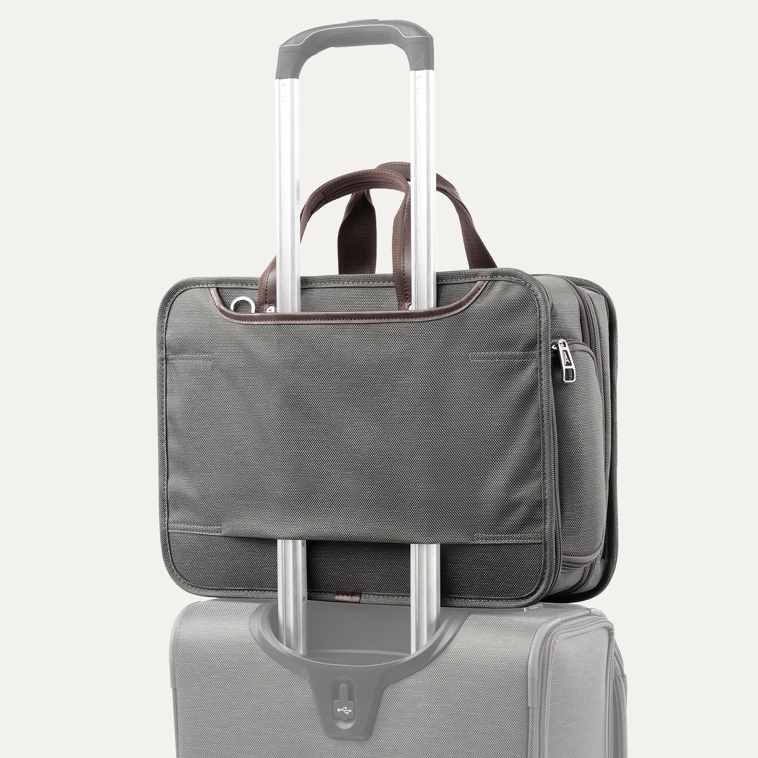 Travelpro Platinum Elite Expandable Business Brief - Vintage Grey - Image 8