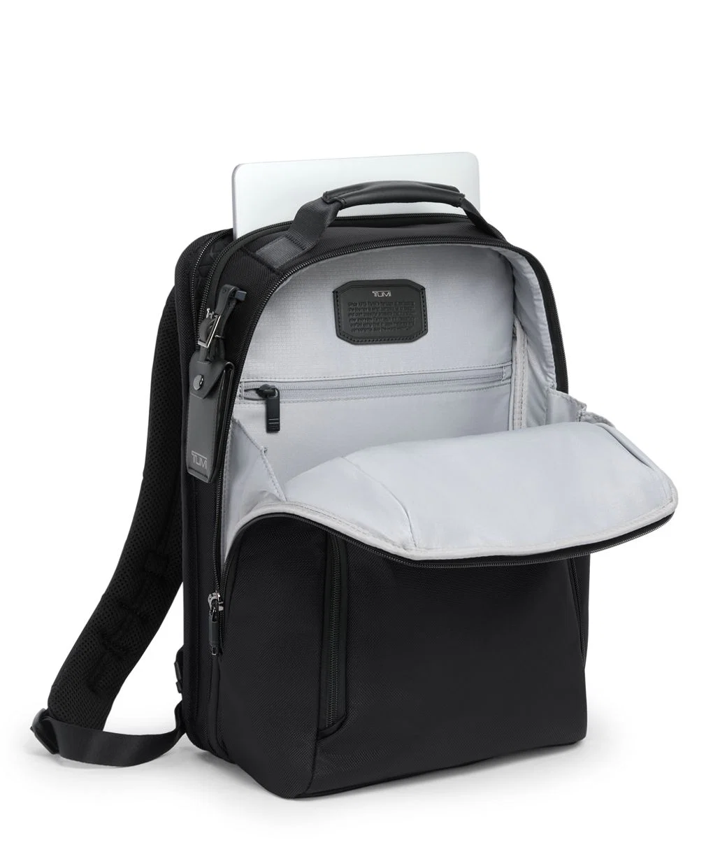 Tumi Alpha Medium 15" Expandable Backpack - Black - Image 3