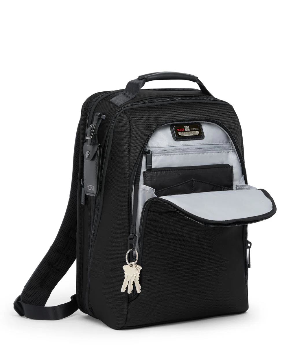 Tumi Alpha Medium 15" Expandable Backpack - Black - Image 4