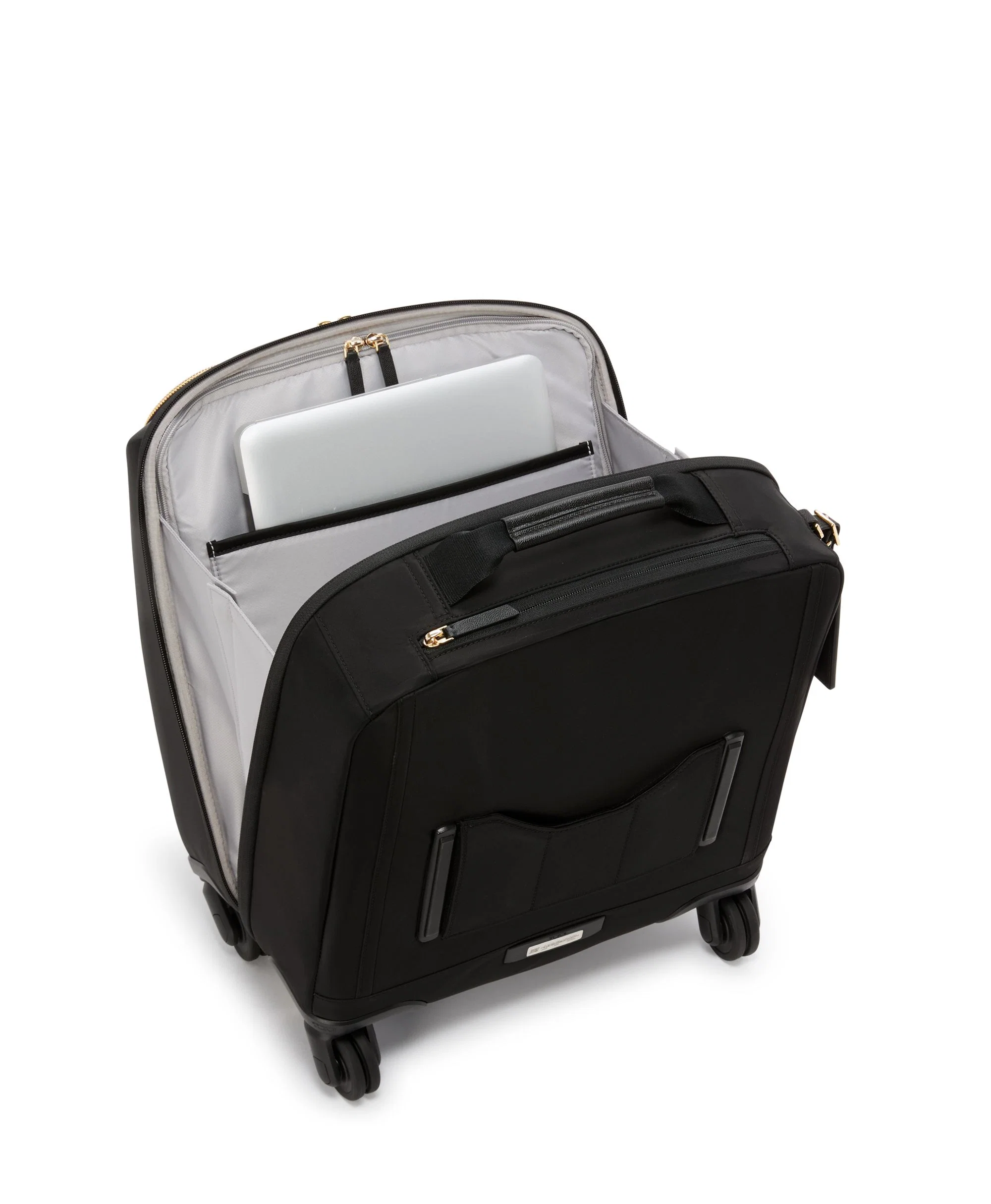Tumi Voyageur Leger Compact Spinner Carry On Underseater - Black/Gold - Image 3